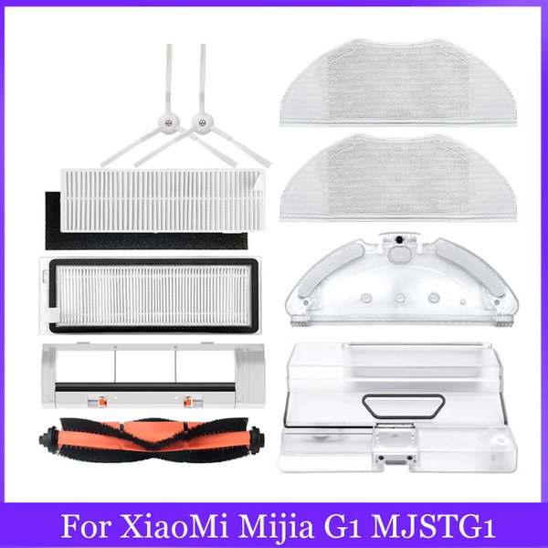 Pièces essentielles d'aspirateur robot Xiaomi, brosse roulante principale, brosse latérale, filtre Hepa, vadrouille, gril, eau, boîte à poussière précieuse, ata jia G1, MJSTG1