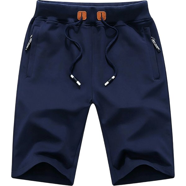 Men Casual Shorts New Summer Male Fashion Casual Short Men's Solid Color Fitness Breathable Shorts Men Drawstring Shorts