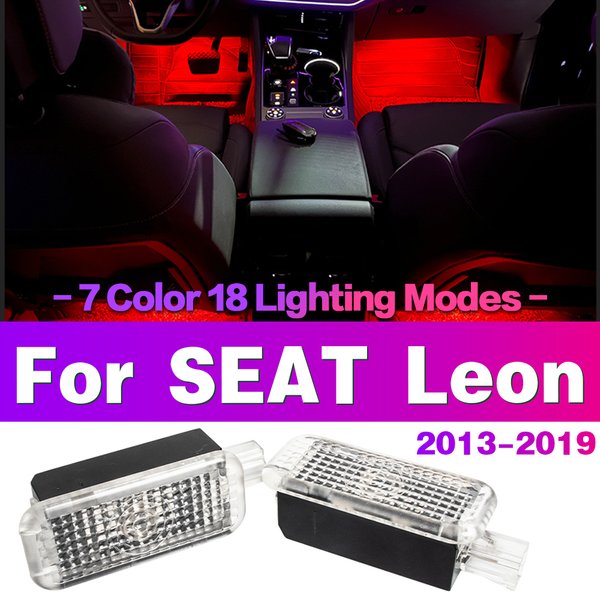 Żarówka LED samochodowa do podnóżka Wewnętrzna lampa nastrojowa Akcesoria dekoracyjne do SEAT Leon 5F MK3 2013 2014 2015 2016 2017 2018