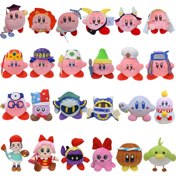 24 Styles Kirby Plush Stuffed Toys 12 Constellations Scorpio Libra Kirby Chef Cosplay Toys Adeleine Snowman Christmas Gifts