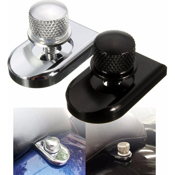 Kit de couverture de bouton de siège arrière de moto, 2,2, vis, écrou, languette, coussin d'espacement, adapté pour Harley Sportster, Touring, Softail, ocia, calculateur, rapide, ingo
