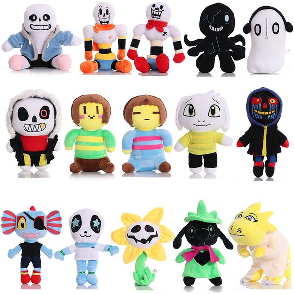Hot Undertale Plush Toys 20-30cm Undertale Sans Plush Doll Papyrus Ootopus Music Alphys Frisk Pluszowe zabawki dla dzieci Prezenty