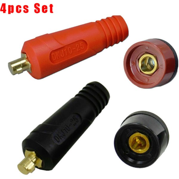 4 Teile/satz WIG Schweißen Kabel Panel Stecker Teile DKJ10-25 & DKZ10-25 Steckdose Schweißen Maschine Schnell Montage Stecker