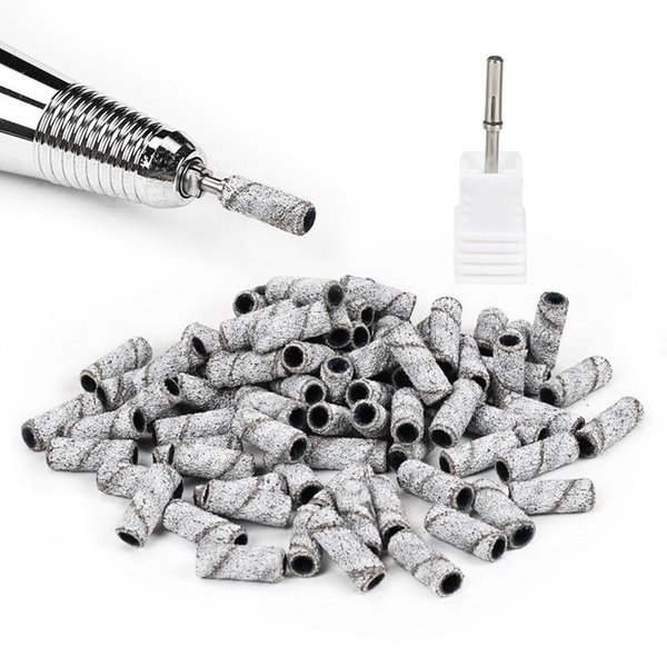 New 3.1mm Mini Stainless Steel Manicure Sanding Band Mandrel 3/32" Shaft Electric Nail Drill Bit Polishing Accessories Tool