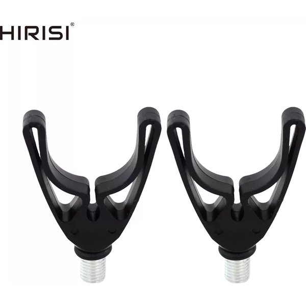 Hirisi 2pcs Carp Fishing Rod Rest Head for Bank Sticks Rod Holder Carp Coarse Fishing