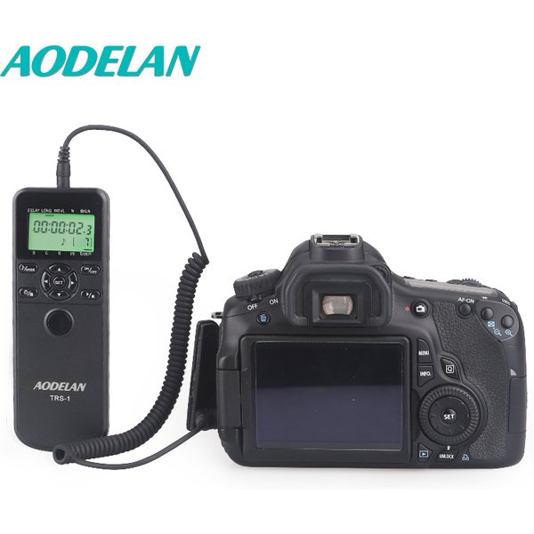 AODELAN Zeitraffer Intervalltimer Timer Fernbedienung Auslöser für Canon Nikon Sony Panasonic Olympus Fijifilm Contax