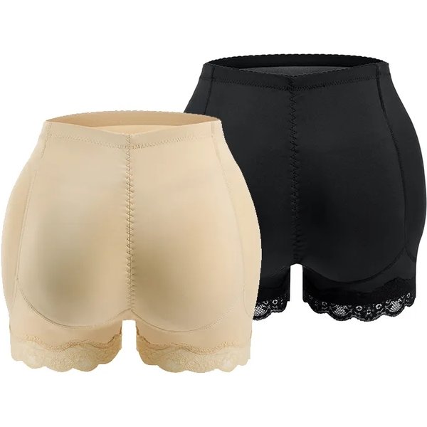 Pantalon de levage de fesses pour femmes, fausses fesses, hanches dodues, grande taille, culotte façonnant le corps, faux cul en dentelle avec coussinet, Boxer, short modelant