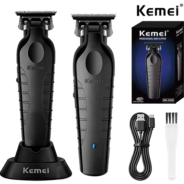 Kemei KM-2299 Men's Hair Clipper Professional Electric Hair Clipper USB Rechargeable Barber Trimmer Men's Electric Hair Clipper