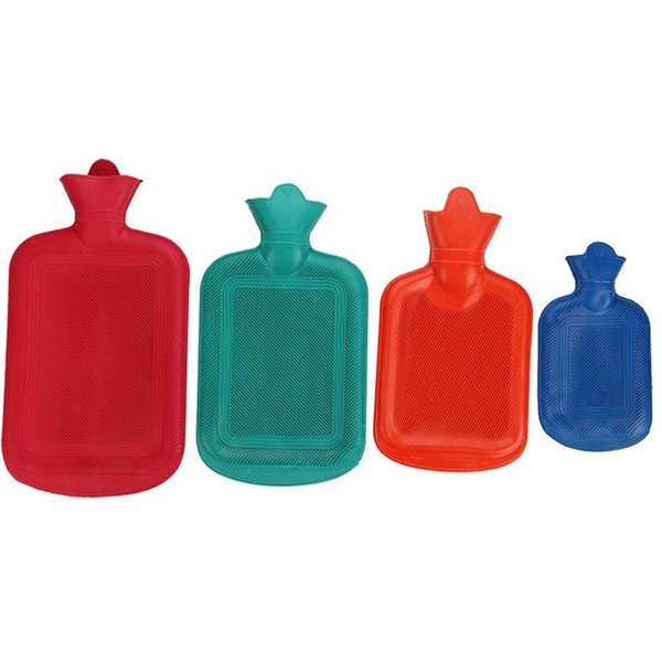 500/1000/1750/2000ML Dicke Wärmflaschen Winter Warm für Mädchen Frauen Schmerzlinderung Bett Hand Füße Wärmbeutel Farbe zufällig