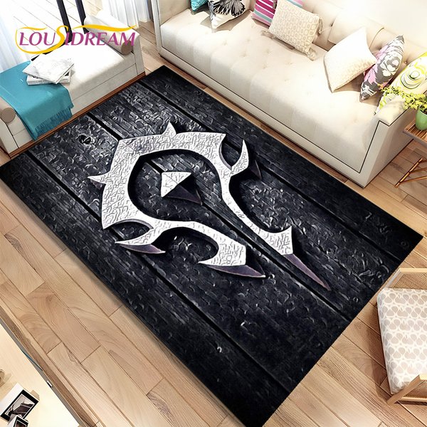 World of Warcraft-Tapis décoratif 3D pour salon et chambre à coucher, zone de jeu, WOW, polymère de sol non ald pour enfants