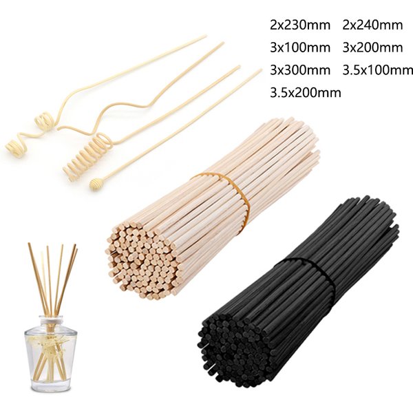 5-100pcs 2-3.5mm Reed Diffuser Replacement Stick DIY Handmade Home Decor Extra Thick Rattan Aromatherapy Diffuser Refill Sticks