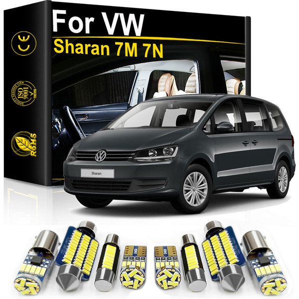 For Volkswagen VW Sharan 7M 7N 1995 2000 2007 2008 2010 2012 2014 2015 2016 2017 2018 Car Interior LED Light Canbus Indoor Bulbs