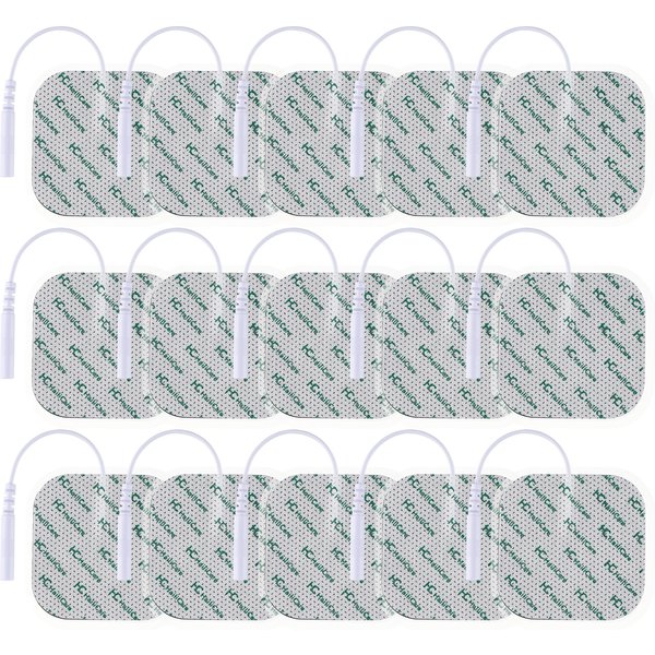 Hailicare 2,0 mm Stecker Elektrodenpads wiederverwendbare Zehn Akupunktur selbstklebende Gel-Elektrodenpflaster Ersatz-Massage-Patch