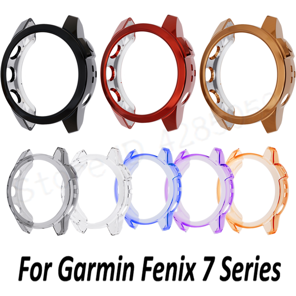 Étui de protection pour montre intelligente Garmin Fenix 7, coque en silicone souple TPU, pare-chocs pour Fenix7 7S 7X, coque de protection