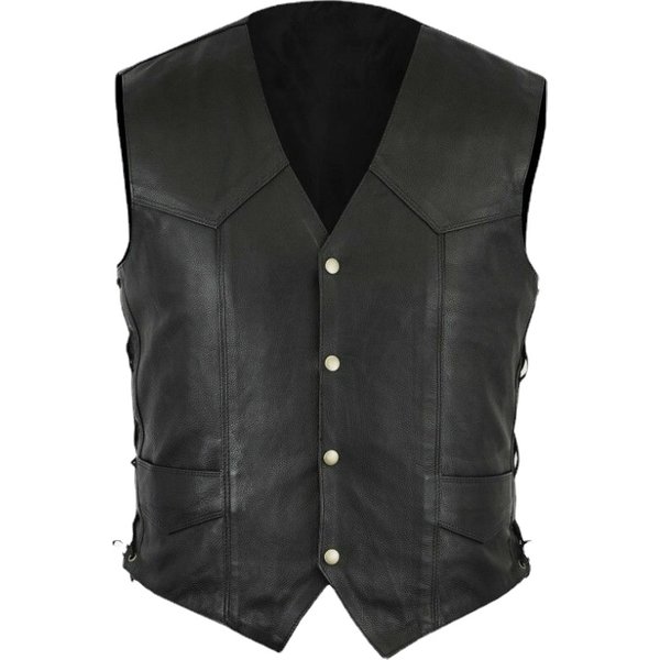 Guerrier cuir Camisole chevalier Costume hommes médiéval en cuir armure sans manches gilet haut à lacets en cuir gilet grande taille