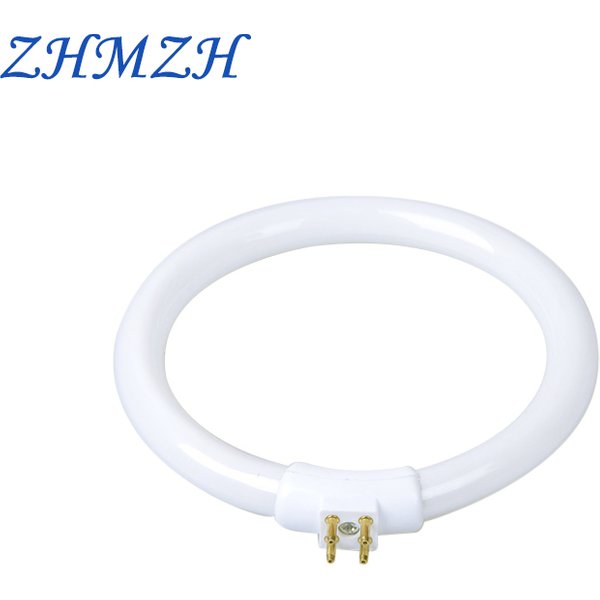 ZHMZH White Small Desk Lamps Bulb Fluorescent Ring Lamp Annular Tubes Anti-four-pin Magnifying Glass Light 110V&220V T4 11W 12W