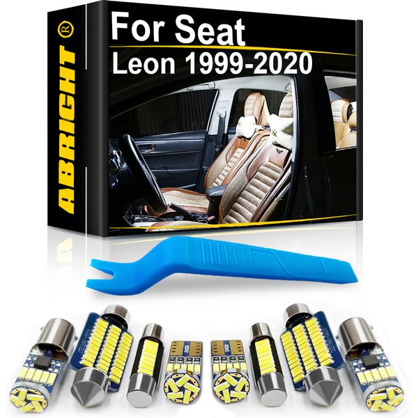Car Interior LED Light Canbus For Seat Leon MK2 MK3 MK1 1 2 3 1M 1P 5F 1999-2018 Accessories Map Dome Trunk Indoor Lamp Kit
