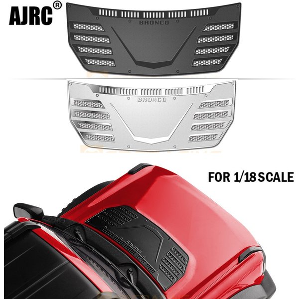 Haubendekoration F-Stil Edelstahl Simulation Auto Shell Metall Schutzfolie G179fs für 1/18 Traxxas Trx-4m Bronco Trx4m