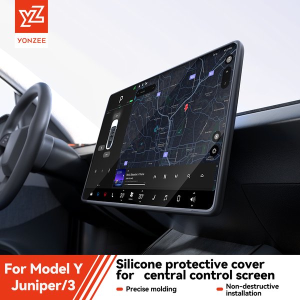 YZ Für Tesla Model 3 Y/YL Highland Juniper 2021-2026 TPU Schutzabdeckung Zentrales Steuerungsdisplay Navigationsbildschirm-Schutzfolie