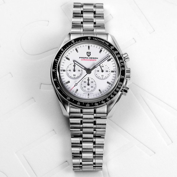 2026 Neue PAGANI DESIGN Mondphasen-Uhren Modische Luxus-Quarzuhr für Herren Edelstahl Sport-Chronograph Armbanduhr