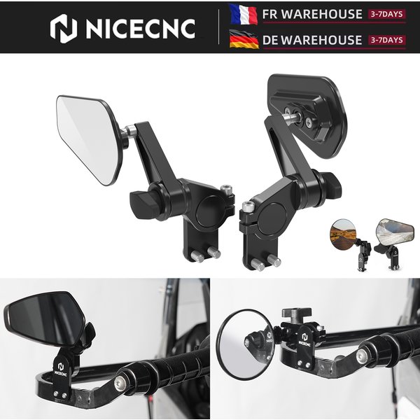 (Stock UE) Rétroviseurs rabattables rapides, protège-mains, rétroviseurs pour KTM 790 890 Adventure, BMW R1250GS R1300GS Adventure, Yamaha T700