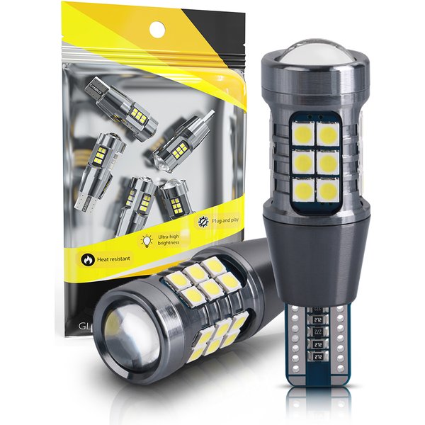 2pcs Super Bright W16W T15 921 LED Bulbs Canbus Car Light High Power 3030SMD No Error For Tail Signal Lamp Backup Reserve Lights