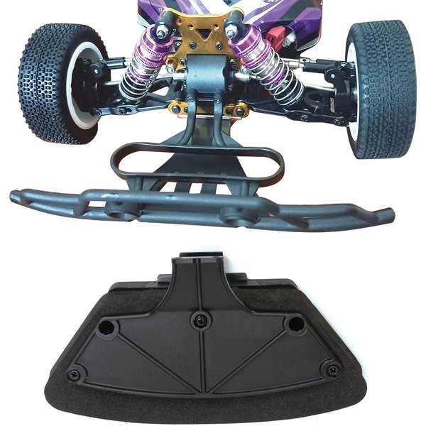 Wltoys Pare-chocs avant en nylon pour 1/14 144001 1/12 124019 124018 124017 124016 Mise à niveau modifiée en buggy tout-terrain à grande vitesse 4WD