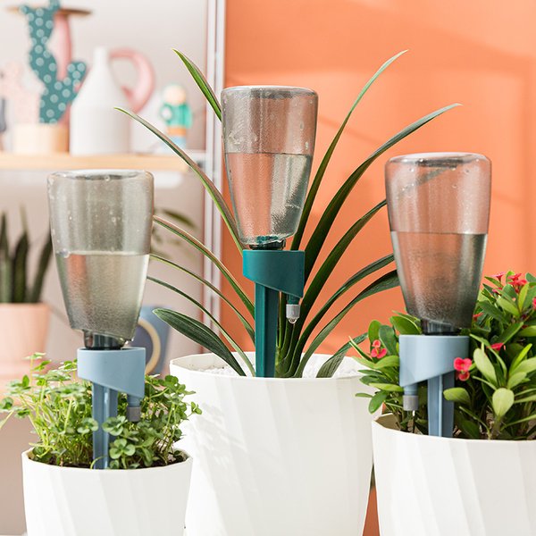 Abreuvoir automatique pour la maison, Irrigation goutte-à-goutte pour fleurs, goutte-à-goutte, minuterie en Pot paresseux, Pot d'arrosage automatique pour jardin
