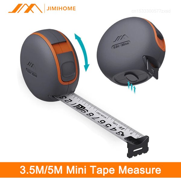 Jimihome ruban à mesurer Portable verrouillage automatique ruban revêtu règle 5.5M 3.5M règle en acier rétractable outils de mesure pour le travail du bois