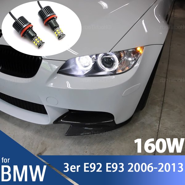 160 W weiße LED-Autoringe Angel Eyes Glühbirnen für BMW 3er E92 E93 2006–2013