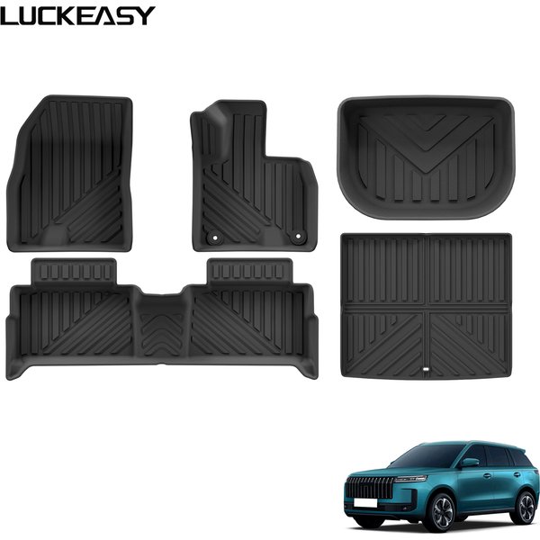 Tapis de sol toutes saisons LUCKEASY pour Chery Jaecoo 5 EV 2025 2026, tapis de coffre, accessoires intérieurs