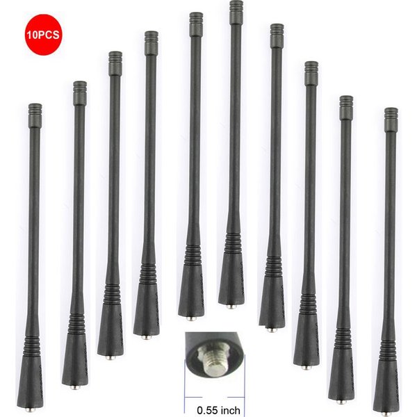 10pc Moto PMAE4016 NAE6483 Flexibles Fouet Antenne UHF Heliflex (400-470 Mhz) 14CM pour GP340 GP640 GP328 PRO5150 EP450 CP040 CP140