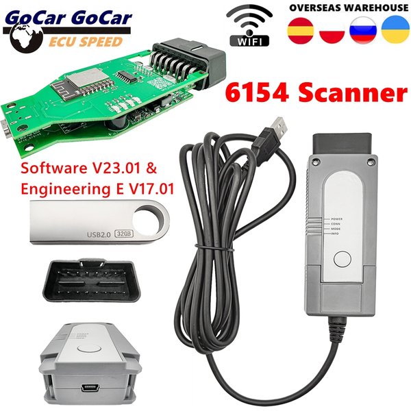 Neuester 6154 Auto-Diagnosescanner 6154 V23.01 & Engineering E V17.01 Diagnose- und Programmierwerkzeug mit Online-Firmware-Upgrade