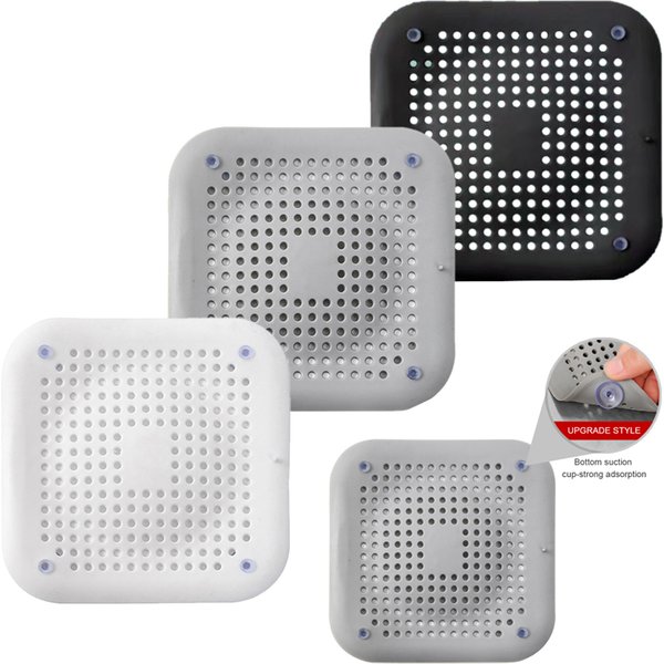 2pcs Silicone Drain Hair Catcher Shower Bathtub Drain Strainer Hair Filter Drain Kitchen Sink Strainer Bathroom Accessories