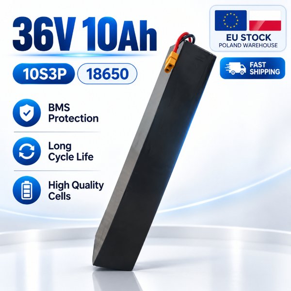 Wiederaufladbares 36V 10Ah 10000mAh 10S3P 500W Akku-Pack für KUGOO S1 S2 S3 E-Scooter, 18650 Li-Ion-Zellen mit integriertem BMS, stabile Leistung und lange Lebensdauer, Ersatzteil für Elektroroller,
