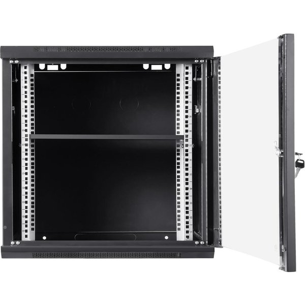 9U Wandmontierter Netzwerkserver-Rackschrank 60x45x50cm, 393,7cm Tiefe mit Türschloss