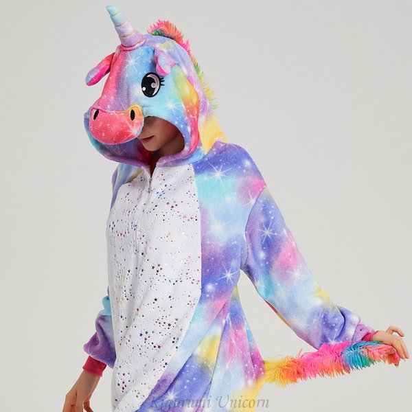 Animal Onesies Kigurumi licorne pyjamas ensemble femmes hiver ensemble flanelle dessin animé Cosplay vêtements de nuit combinaison hommes Homewear Pijama