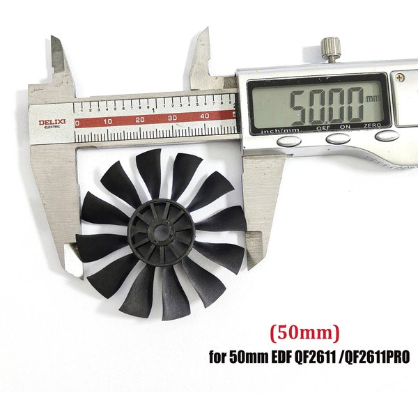 70mm 64mm 50mm Rotorblätter CW CCW 12-Blatt-Lüfter für QX-MOTOR EDF Kanalventilator Hochleistungslüfter DIY Ersatzteile