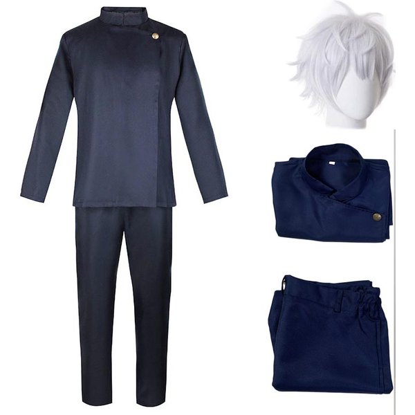 Gojo Satoru Cosplay Costume lycée uniforme Costume Halloween Costume hommes adulte Gojo Satoru ensemble complet