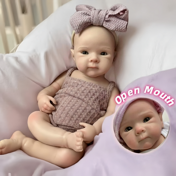 Poupée en silicone Bettie Reborn imperméable de 13 pouces avec 2 ensembles de tenues, peau peinte à la main, poupée en silicone au toucher doux