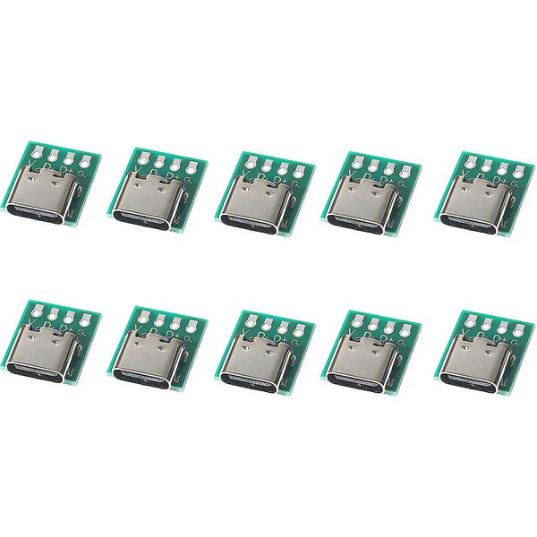 10PCS TYPE-C DIY USB PCB board double-sided USB3.1 16P PCB electronic Test board