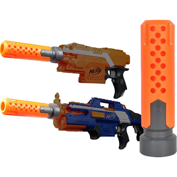 1Pcs Toys Muffler Accessories Modified Front Tube Decoration for Nerf Orange Grey for Nerf Gun Accessory