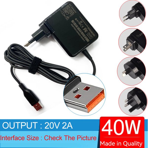 Adaptateur secteur pour ordinateur portable Lenovo Emergency APad MIIX 700, 700-12ISK, ADL40WCC, ADL40WCB, ADL40WCA, ADL40WDC, ADL40WCH, 13-I5Y71, pipeline 20V, 40W
