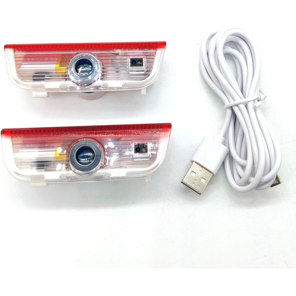 Lumière de porte LED avec batterie intégrée rechargeable, sans lampe, pour VW Passat B6 Golf5 6 7 Jetta MK5 MK6 CC Tiguan Scirocco VW R R-line