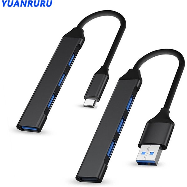 USB 3.0 Hub USB Hub 4 Port High Speed Type C Splitter 5Gbps For PC Computer Accessories Multiport HUB 4 USB 3.0 2.0 Ports