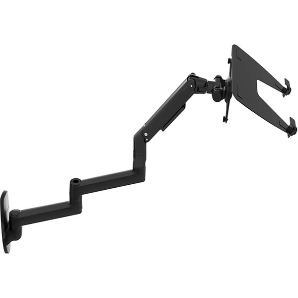 Support mural pour ordinateur portable, bras ultra long, ressort mécanique, mouvement complet, support de moniteur d'ordinateur portable 2 en 1, Lapdesk, V63WT, XSJ8013WT
