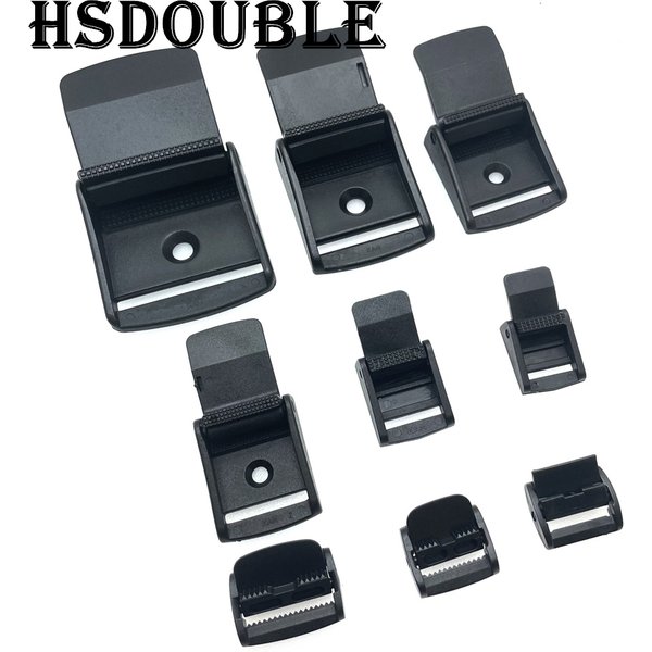 5 Pcs/Pack Cam Buckles Plastic Black Toggle Clip Backpack Straps Webbing 5/8" 3/4" 1" 1-1/4" 1-1/2" 2"