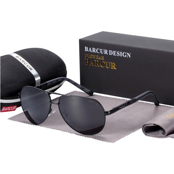 BARCUR hommes lunettes de soleil polarisées homme concepteur lunettes rouges classique lunettes de soleil femmes ombre mâle conduite accessoires lunettes