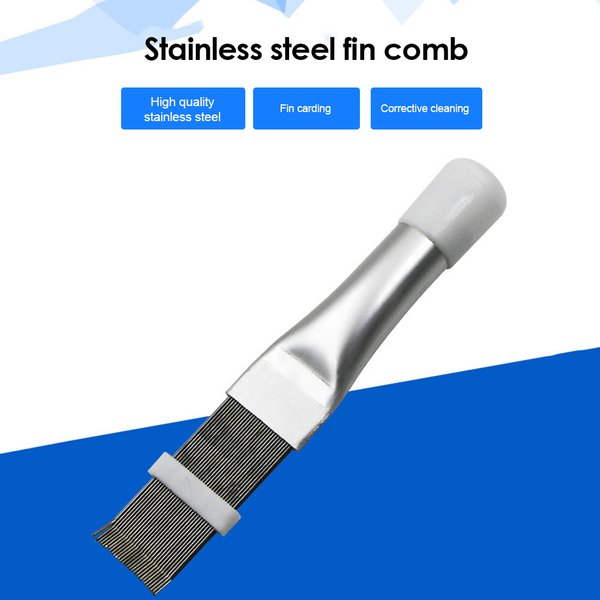 Peigne à ailettes en acier inoxydable pour climatisation, brosse à poussière pour livres, lisseur à ailettes, outil de livres pour climatiseur