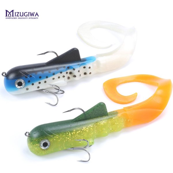 Unicorn Dawg Pike Musky Fishing Game Soft Plastic Lure 12" / 30cm 115g Crank Jerk Rubber Baits Leurre Souple 3/0 Treble Hooks